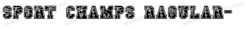 sport champs ragular字体转换